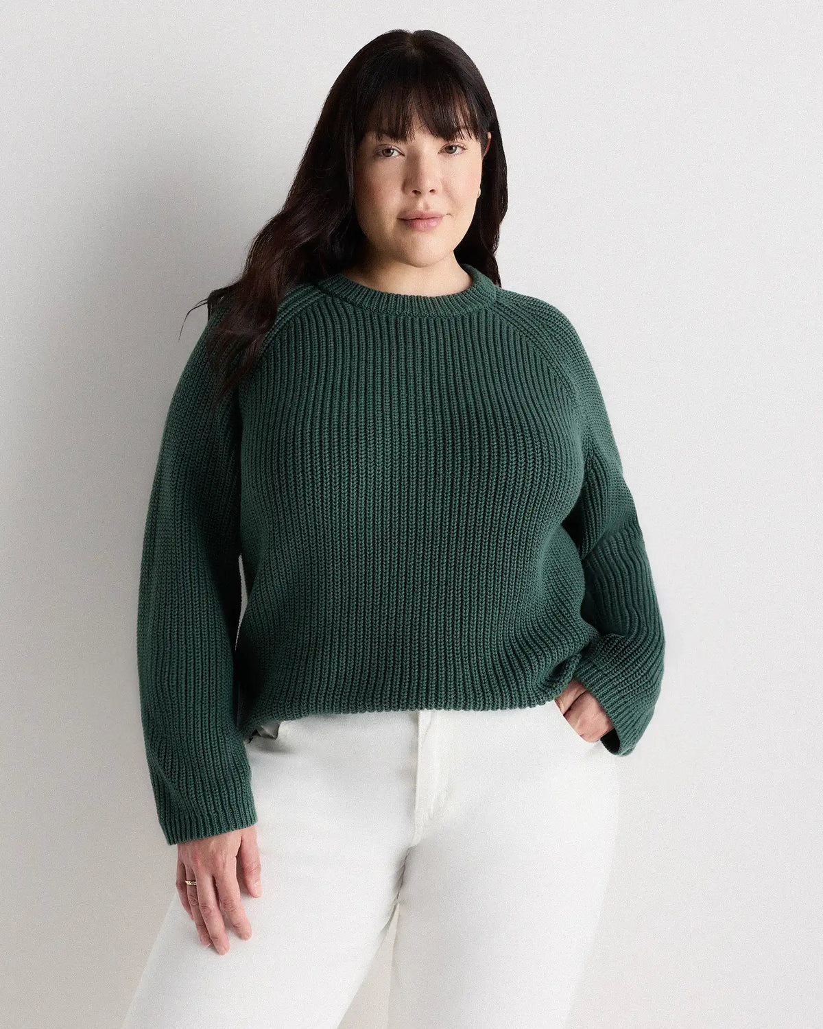 100% Organic Cotton Fisherman Crew Sweater