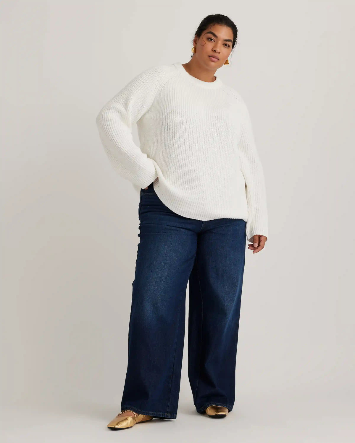 100% Organic Cotton Fisherman Crew Sweater