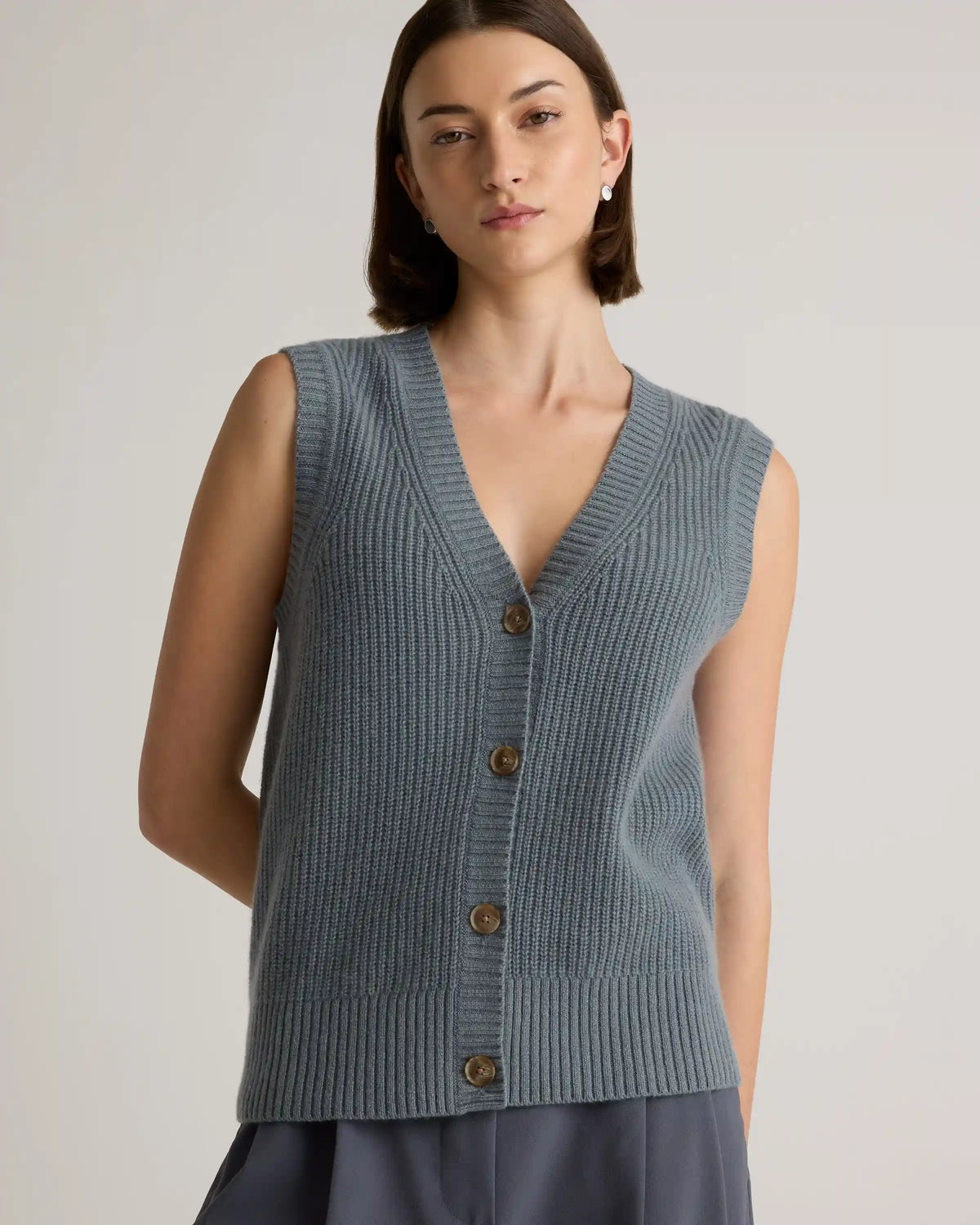 Mongolian Cashmere Fisherman Sweater Vest