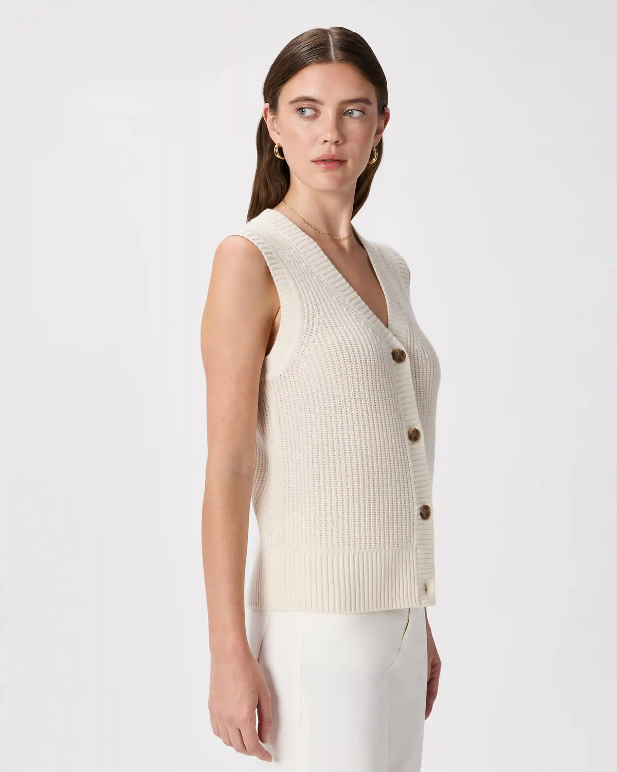 Mongolian Cashmere Fisherman Sweater Vest