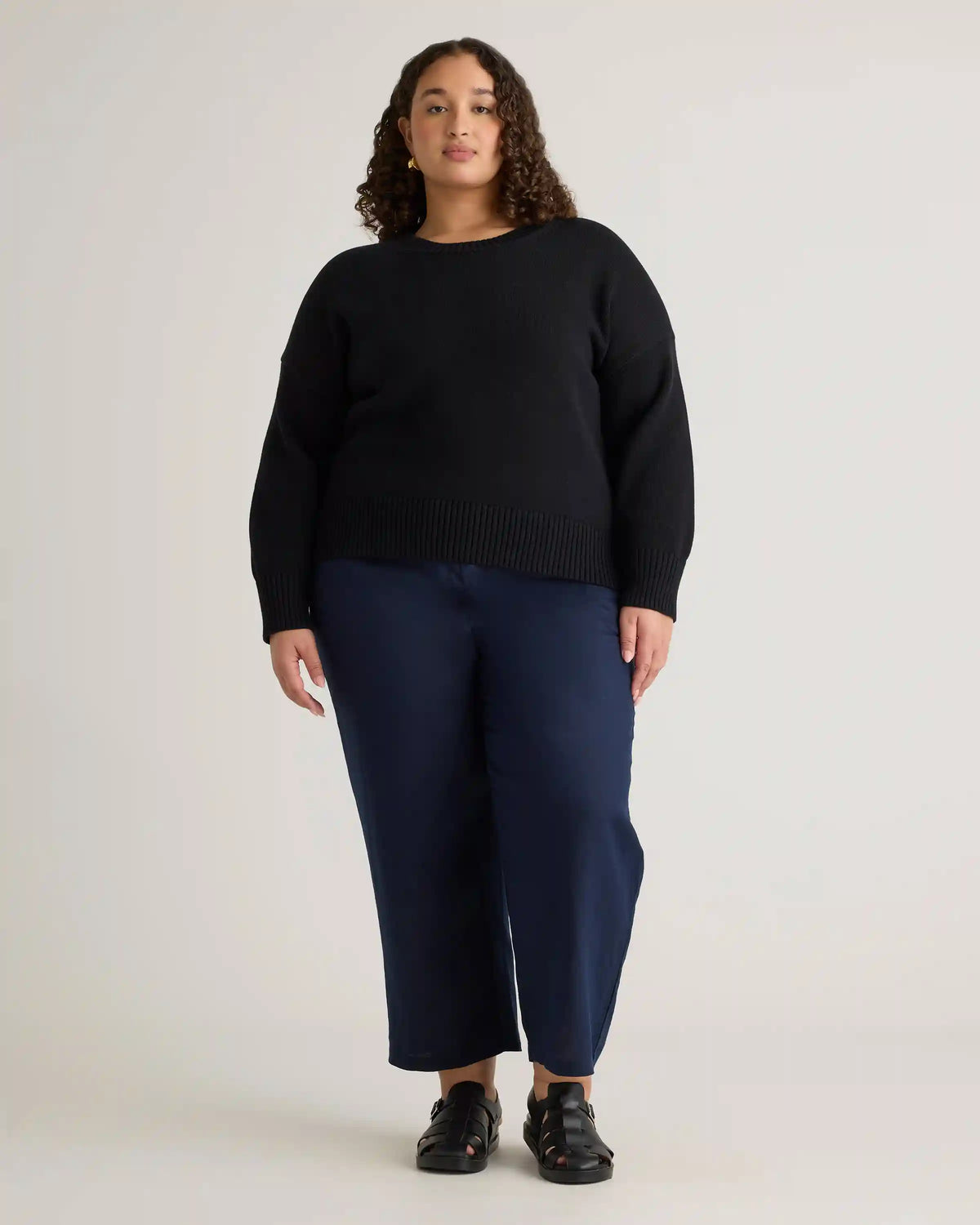100% Organic Cotton Boyfriend Crew Sweater