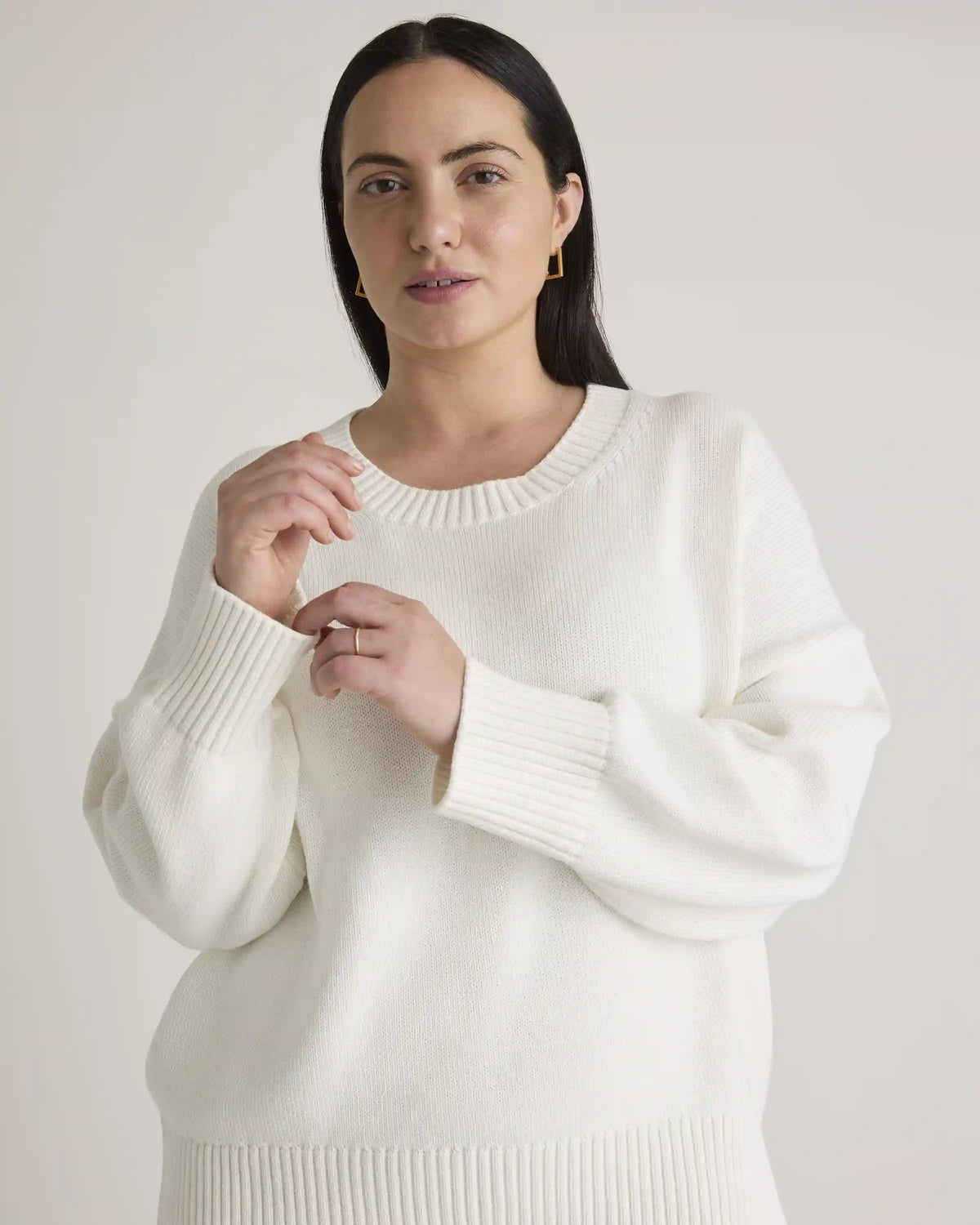100% Organic Cotton Boyfriend Crew Sweater