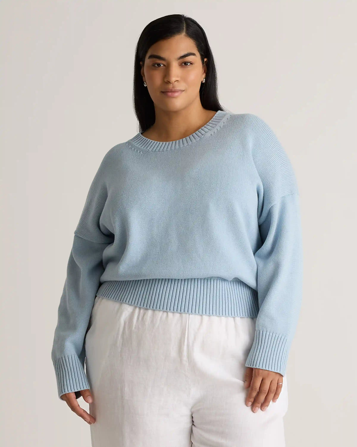 100% Organic Cotton Boyfriend Crew Sweater