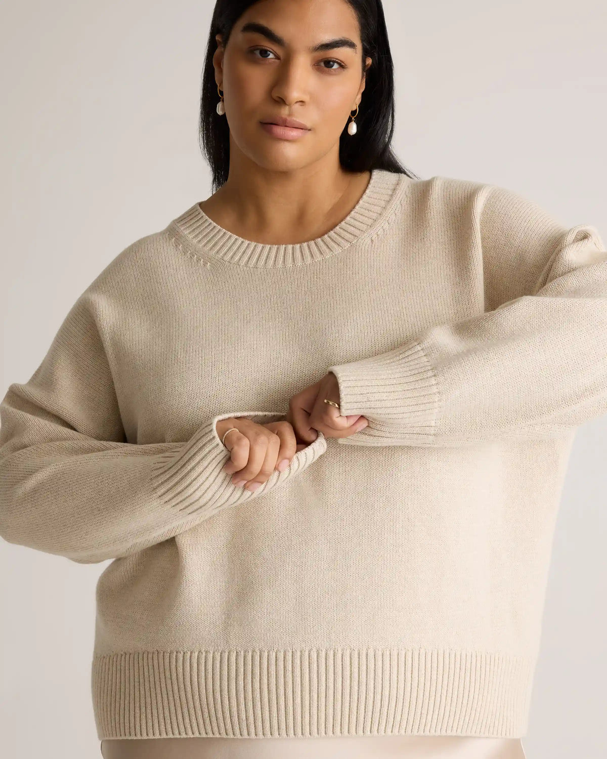100% Organic Cotton Boyfriend Crew Sweater
