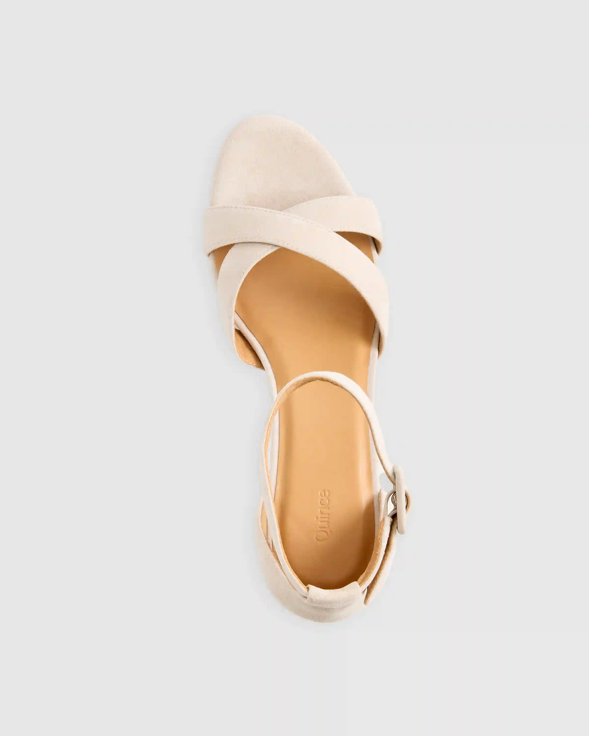 Italian Leather Crisscross Block Heel Sandal