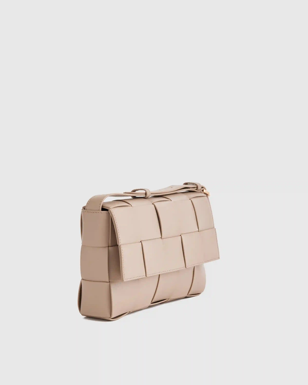 Italian Leather Handwoven Flap Crossbody