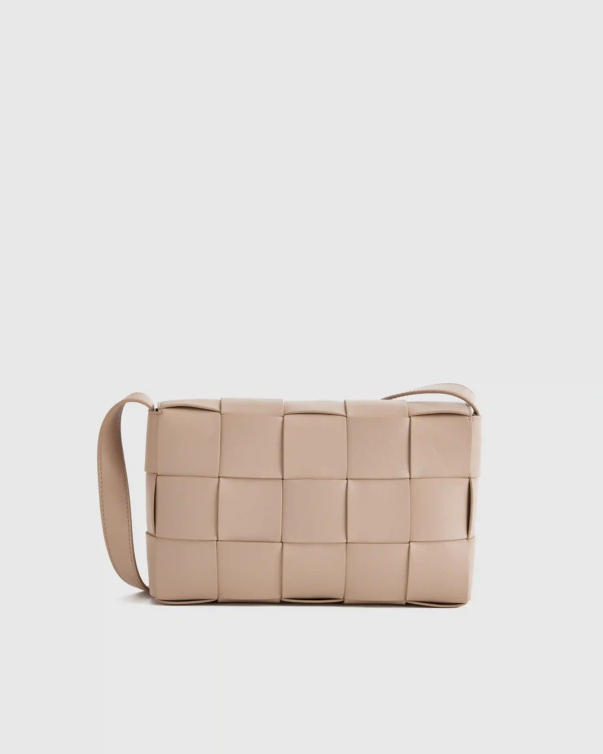 Italian Leather Handwoven Flap Crossbody