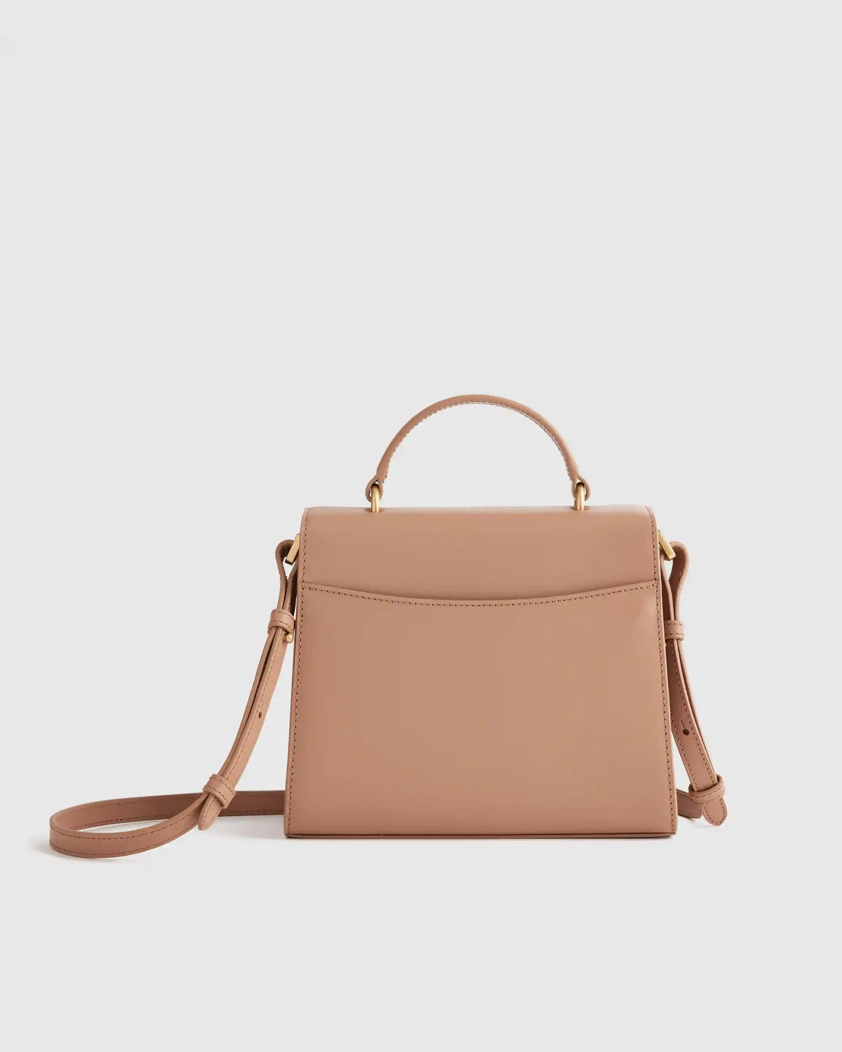 Italian Leather Top Handle Crossbody Satchel