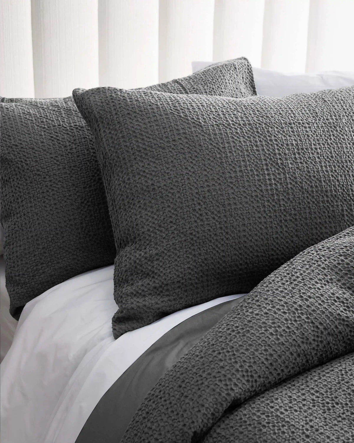 Organic Luxe Honeycomb Duvet Cover Set