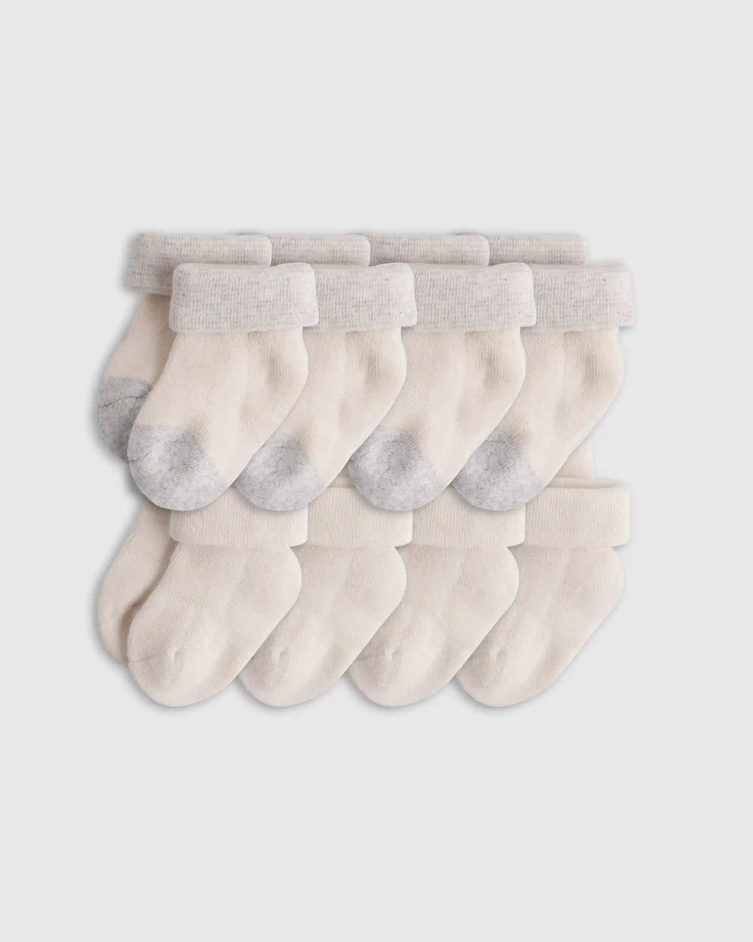 Organic Cotton Fold Over Socks 8-Pack