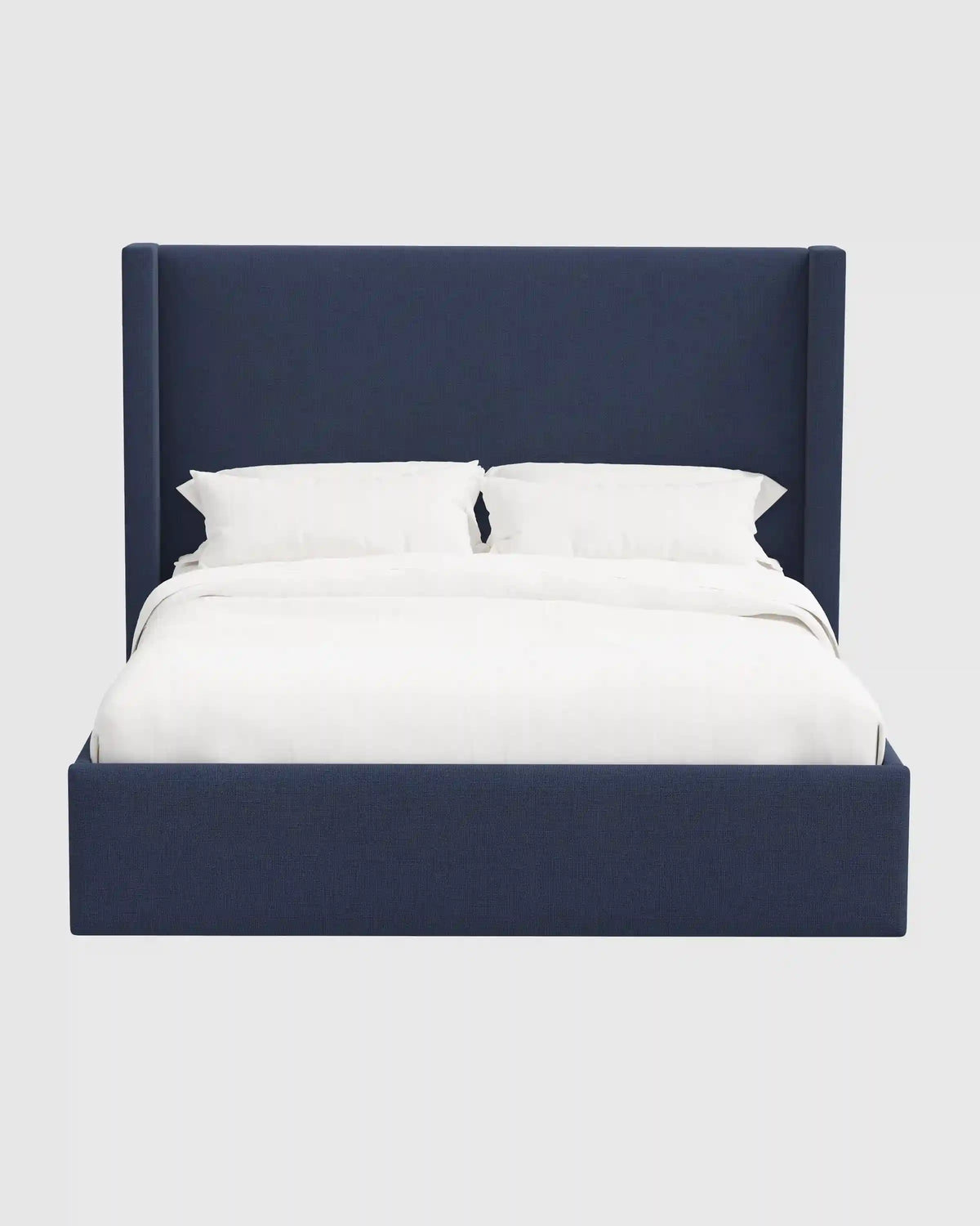 100% Linen Wingback Bed