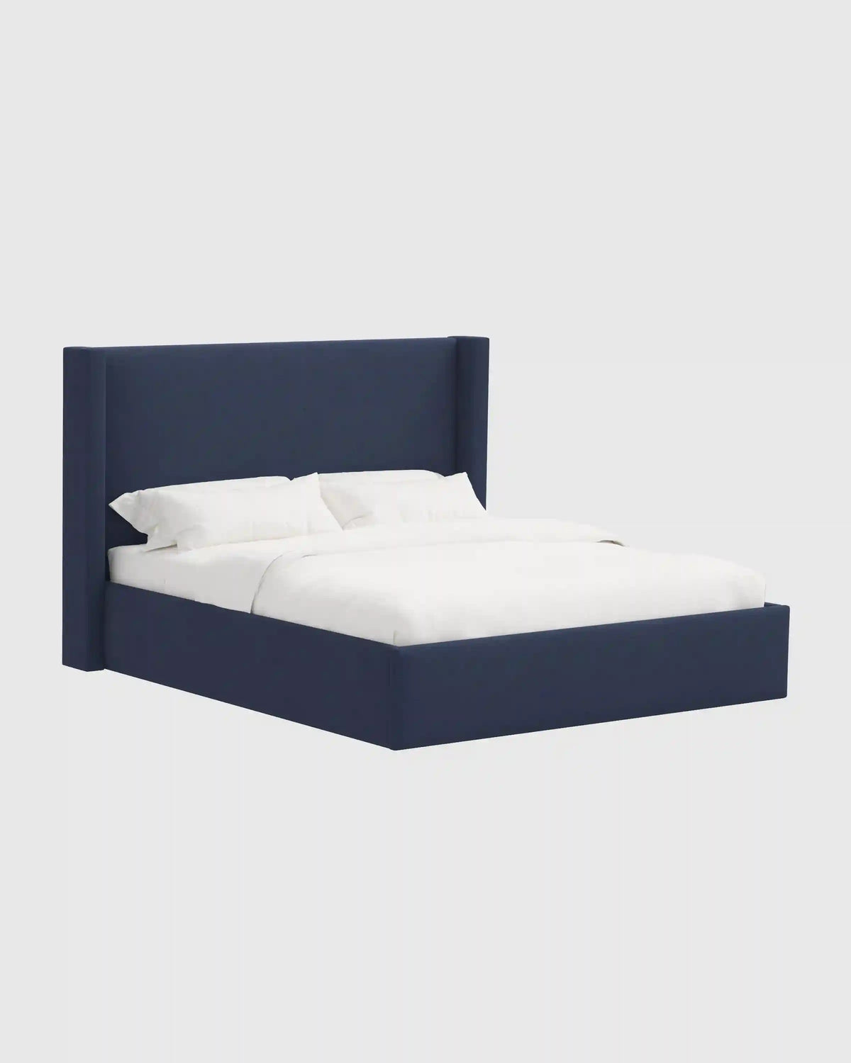 100% Linen Wingback Bed