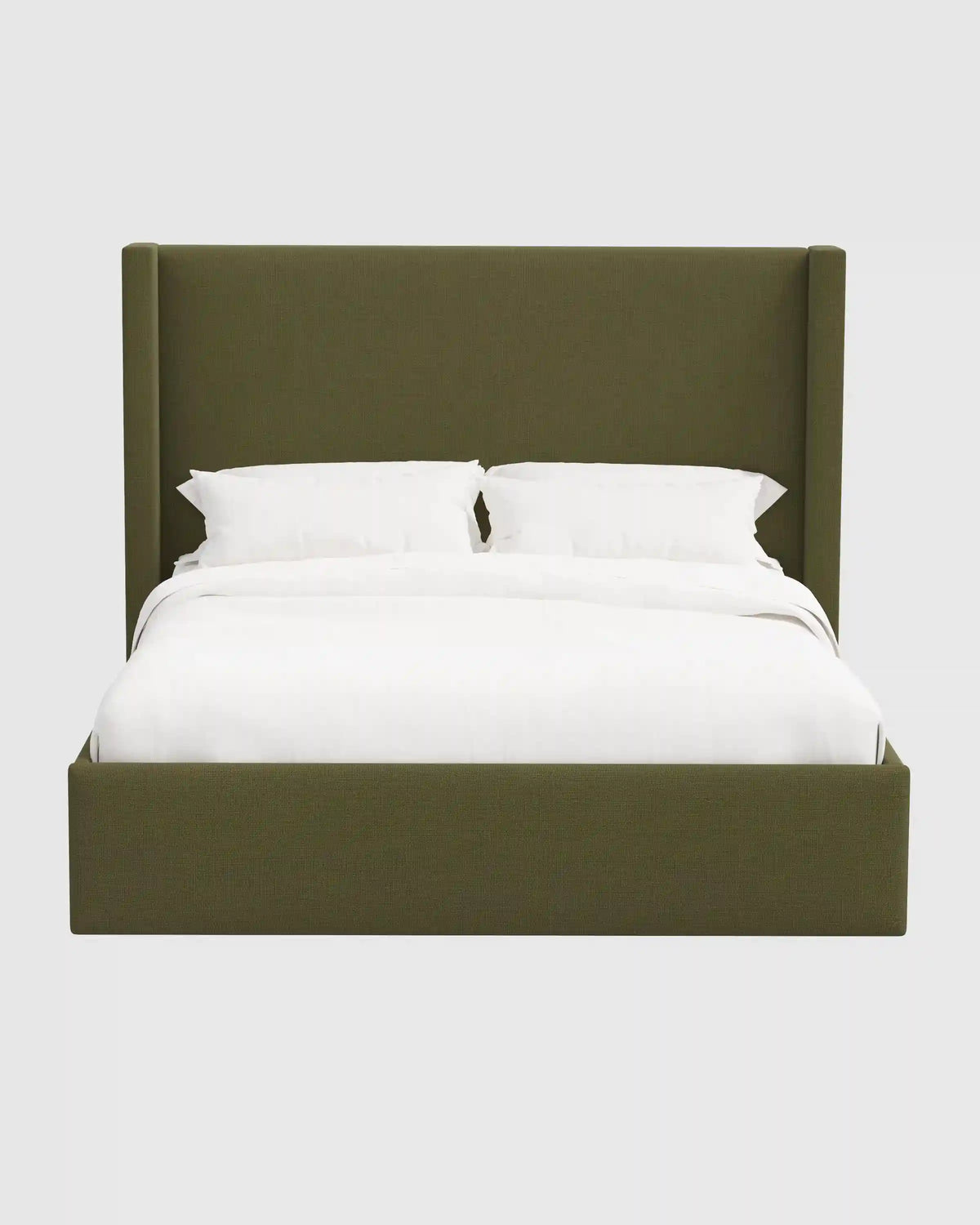 100% Linen Wingback Bed