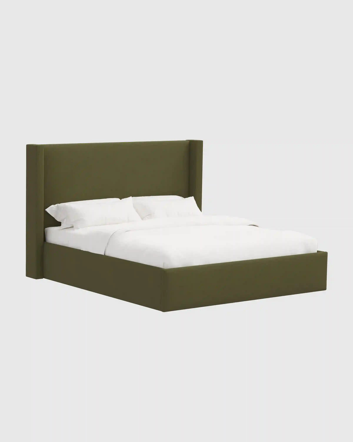 100% Linen Wingback Bed