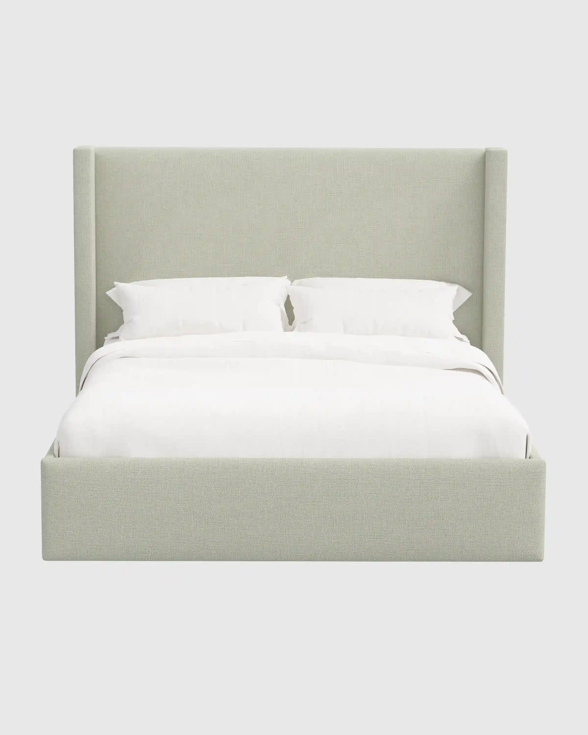 100% Linen Wingback Bed