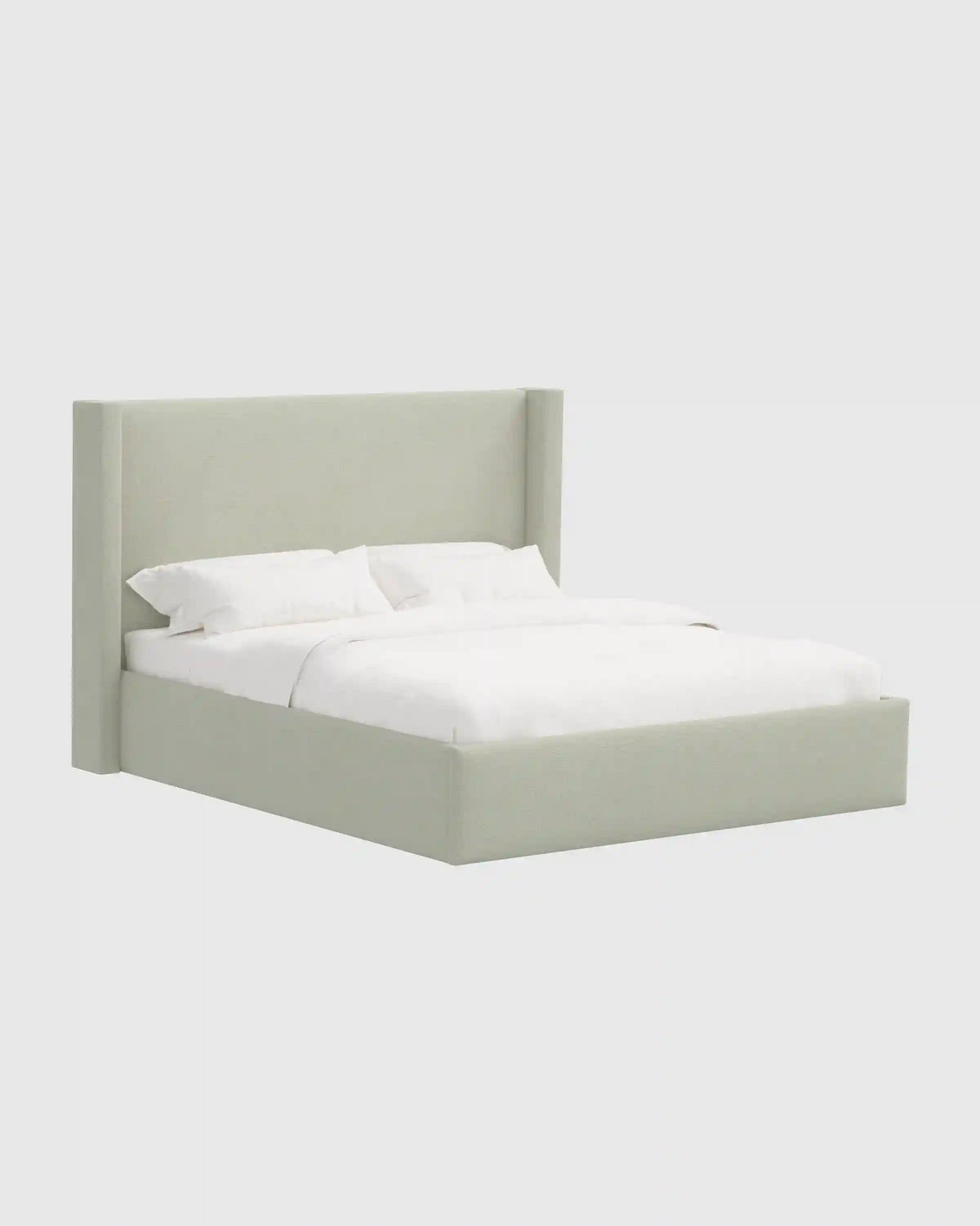 100% Linen Wingback Bed