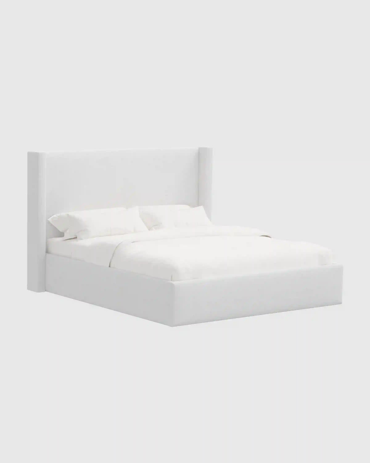 100% Linen Wingback Bed