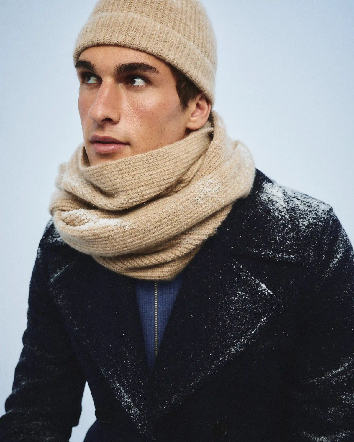 Mongolian Cashmere Ribbed Beanie