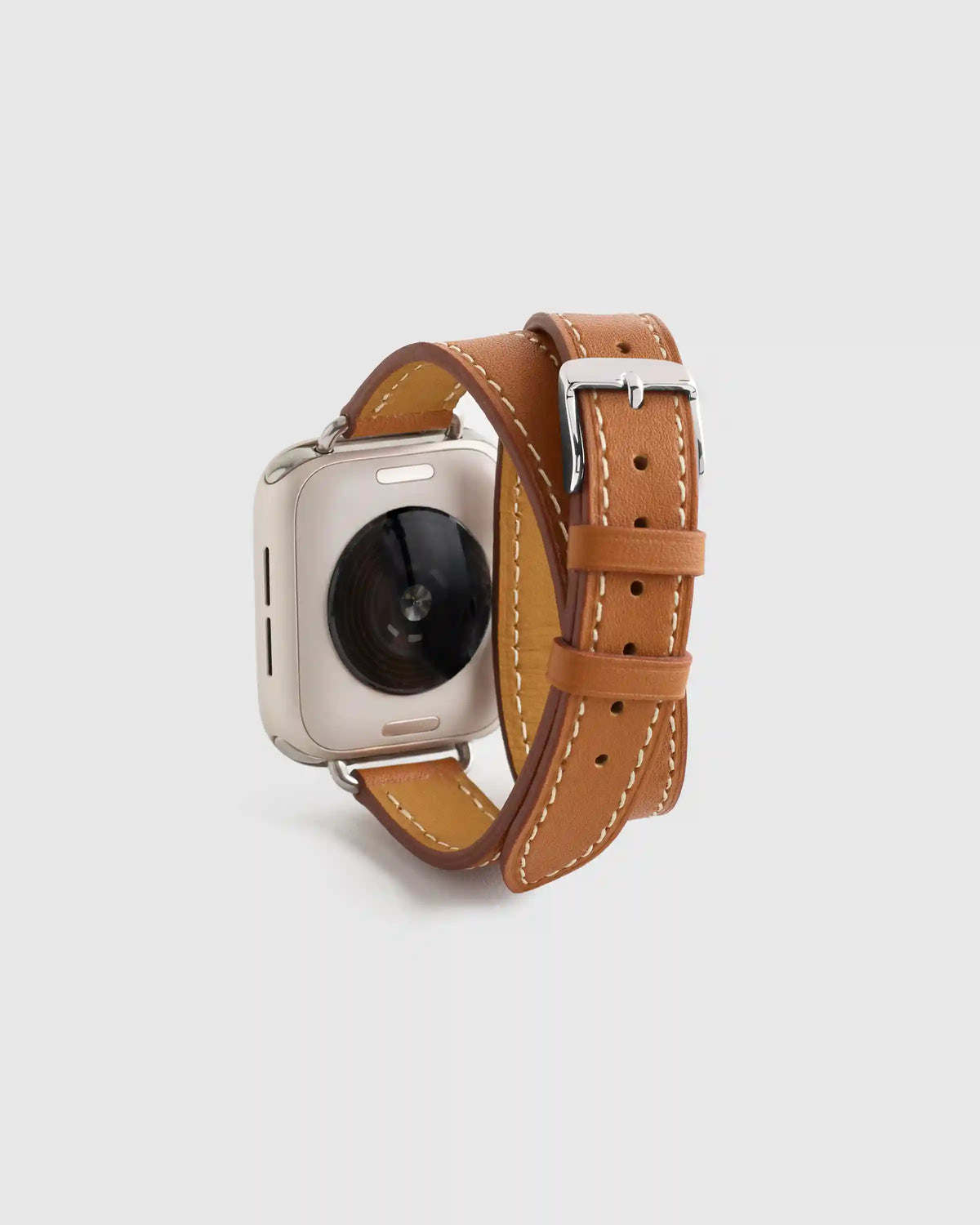 Leather Double Wrap Smartwatch Band