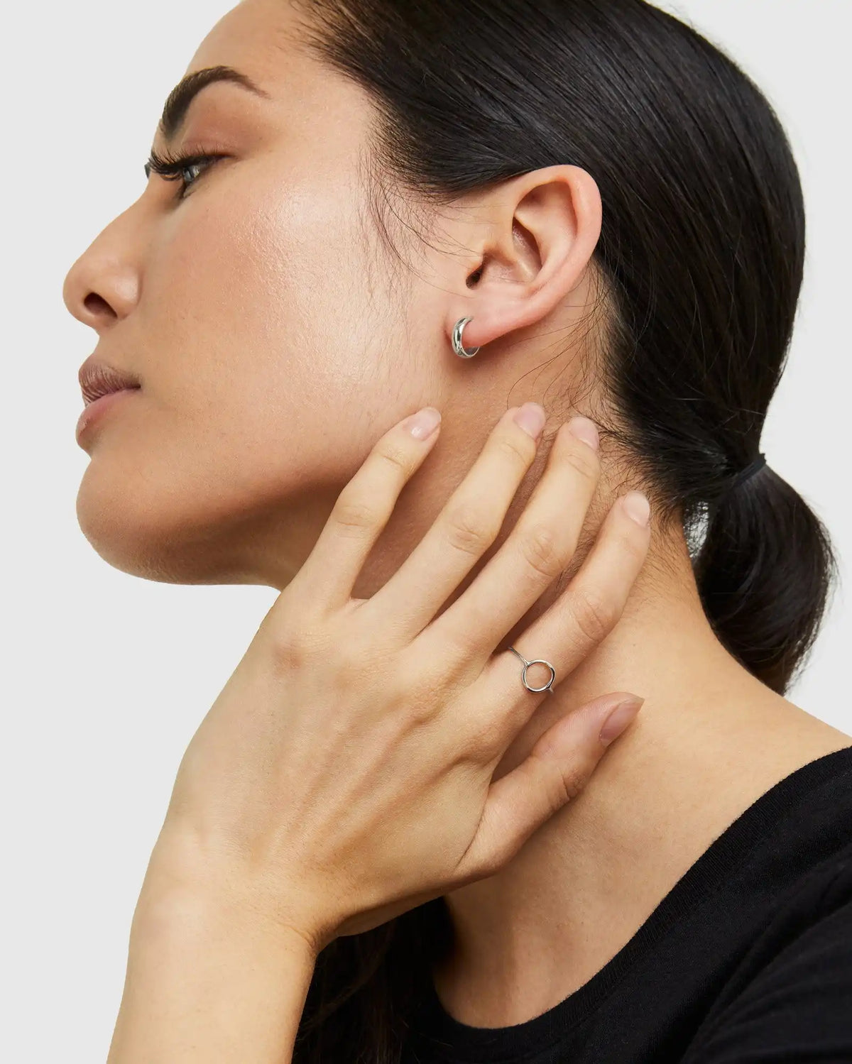 14K Gold Bold Hoops