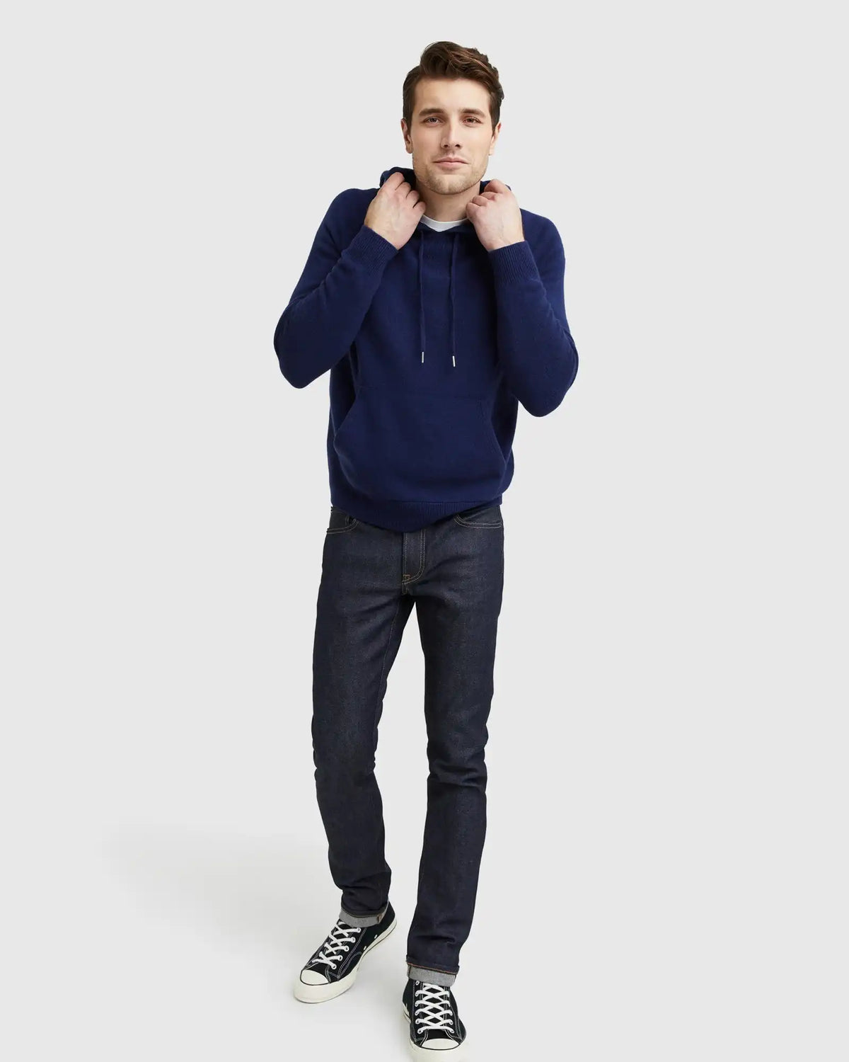 Mongolian Cashmere Pullover Hoodie