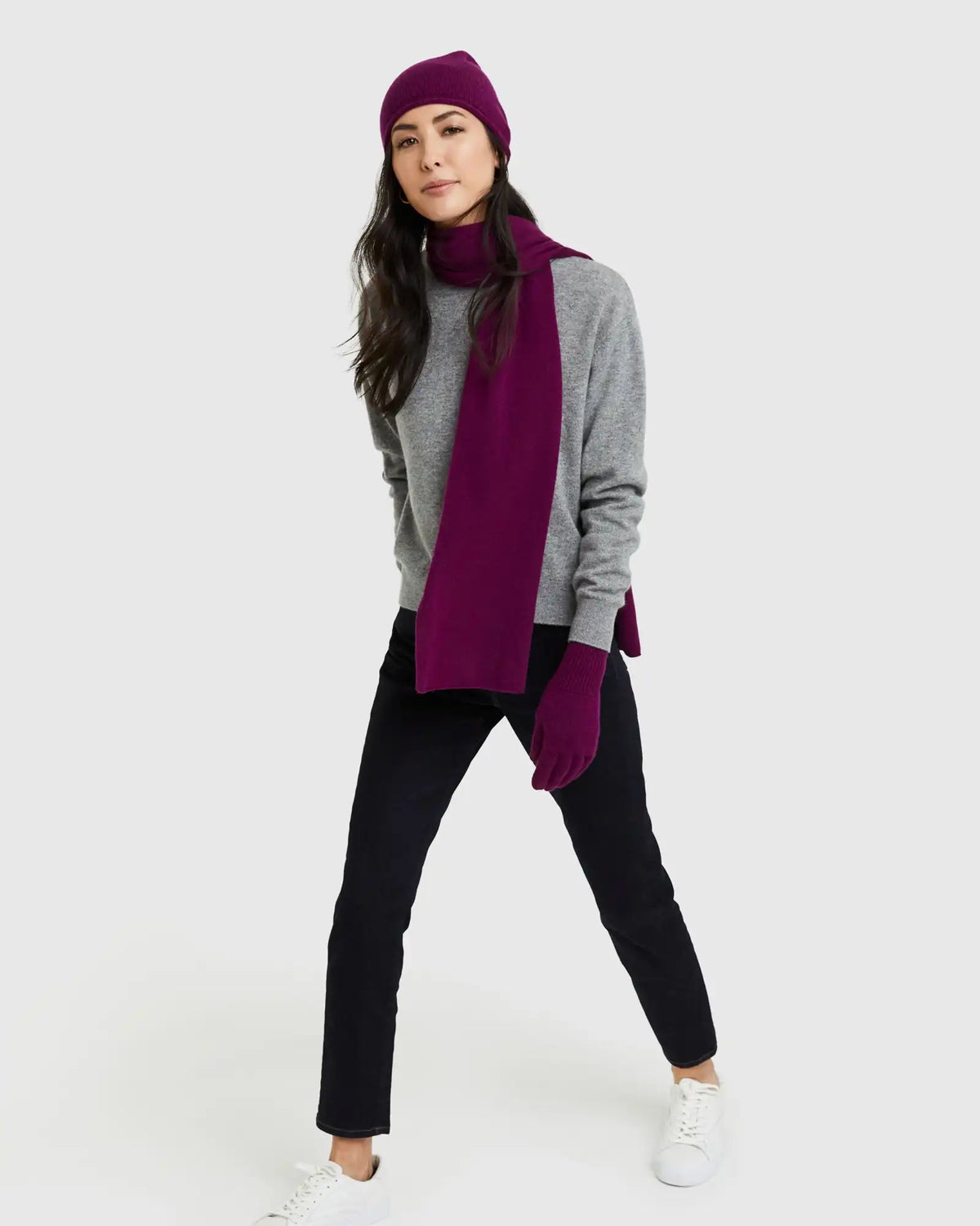 Mongolian Cashmere Slouchy Beanie