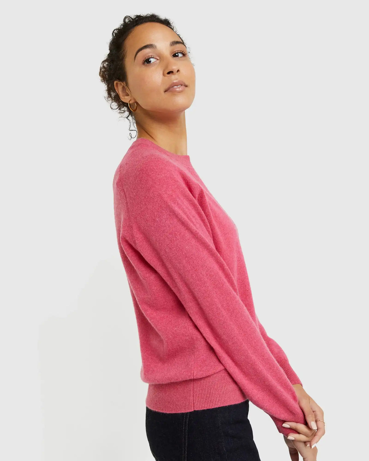Mongolian Shrunken Cashmere Sweatshirt
