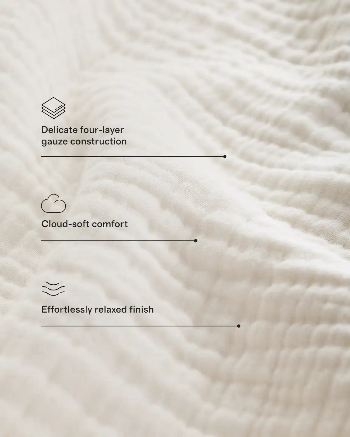 Organic Cotton Gauze Stripe Duvet Cover Set