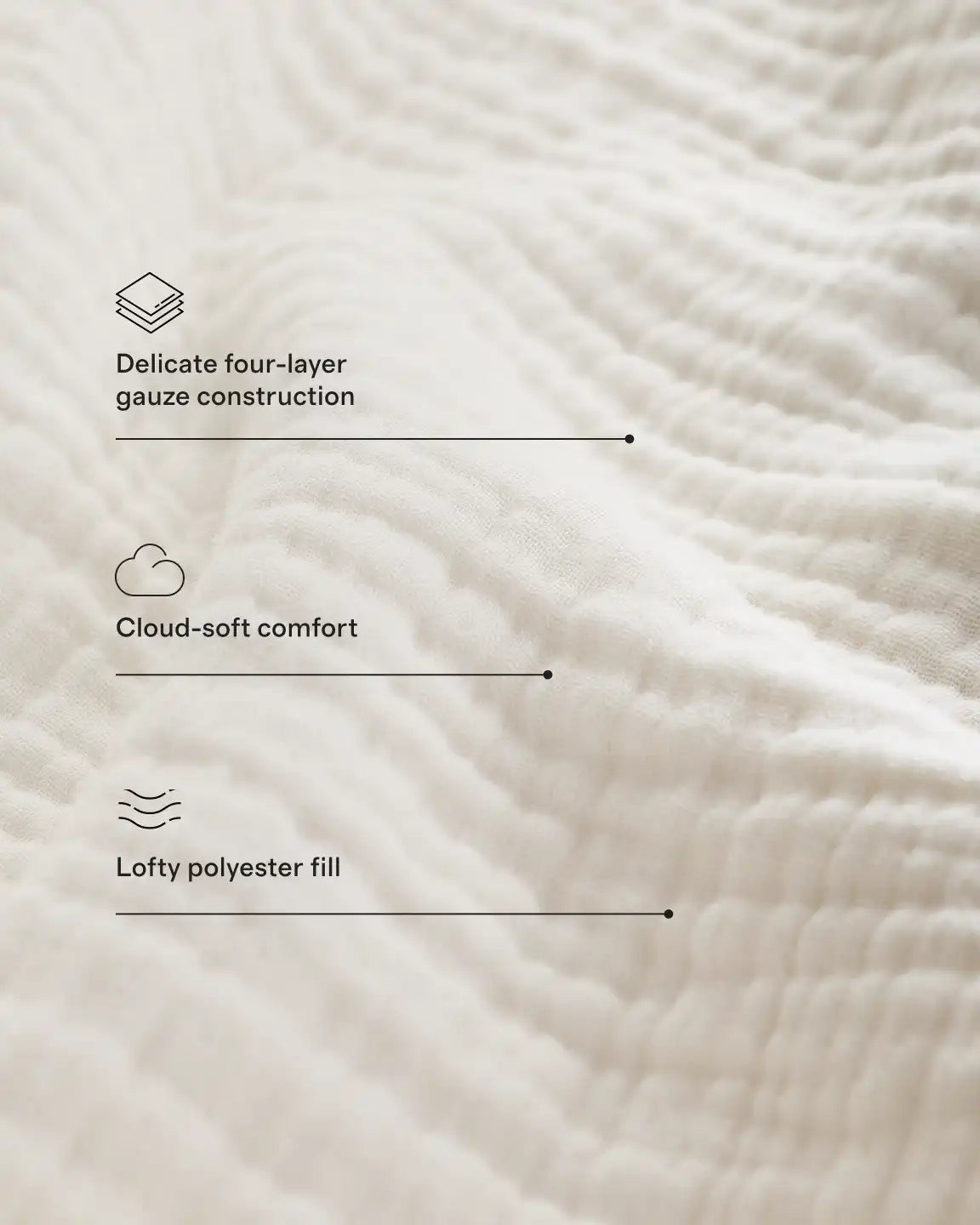 Organic Cotton Gauze Box Quilt Set