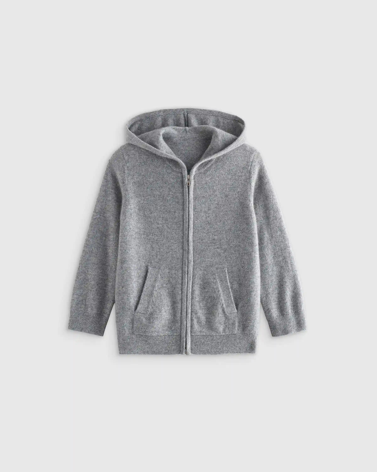 Washable Cashmere Full Zip Hoodie