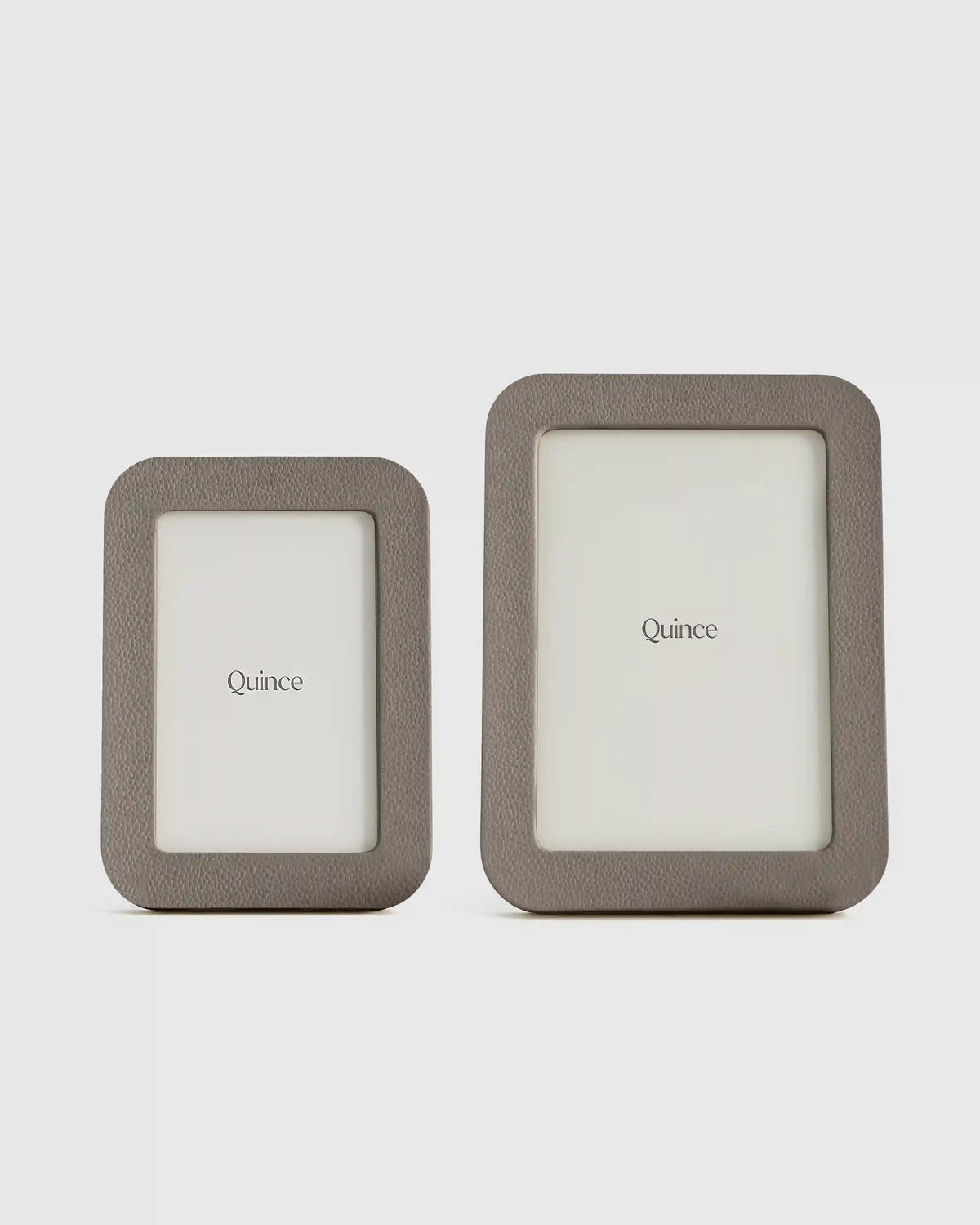 Shagreen Leather Picture Frames - (Set of 2)