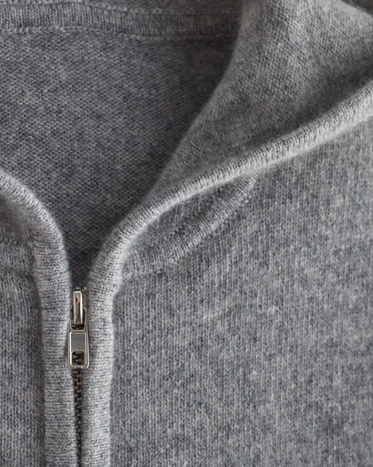 Washable Cashmere Full Zip Hoodie