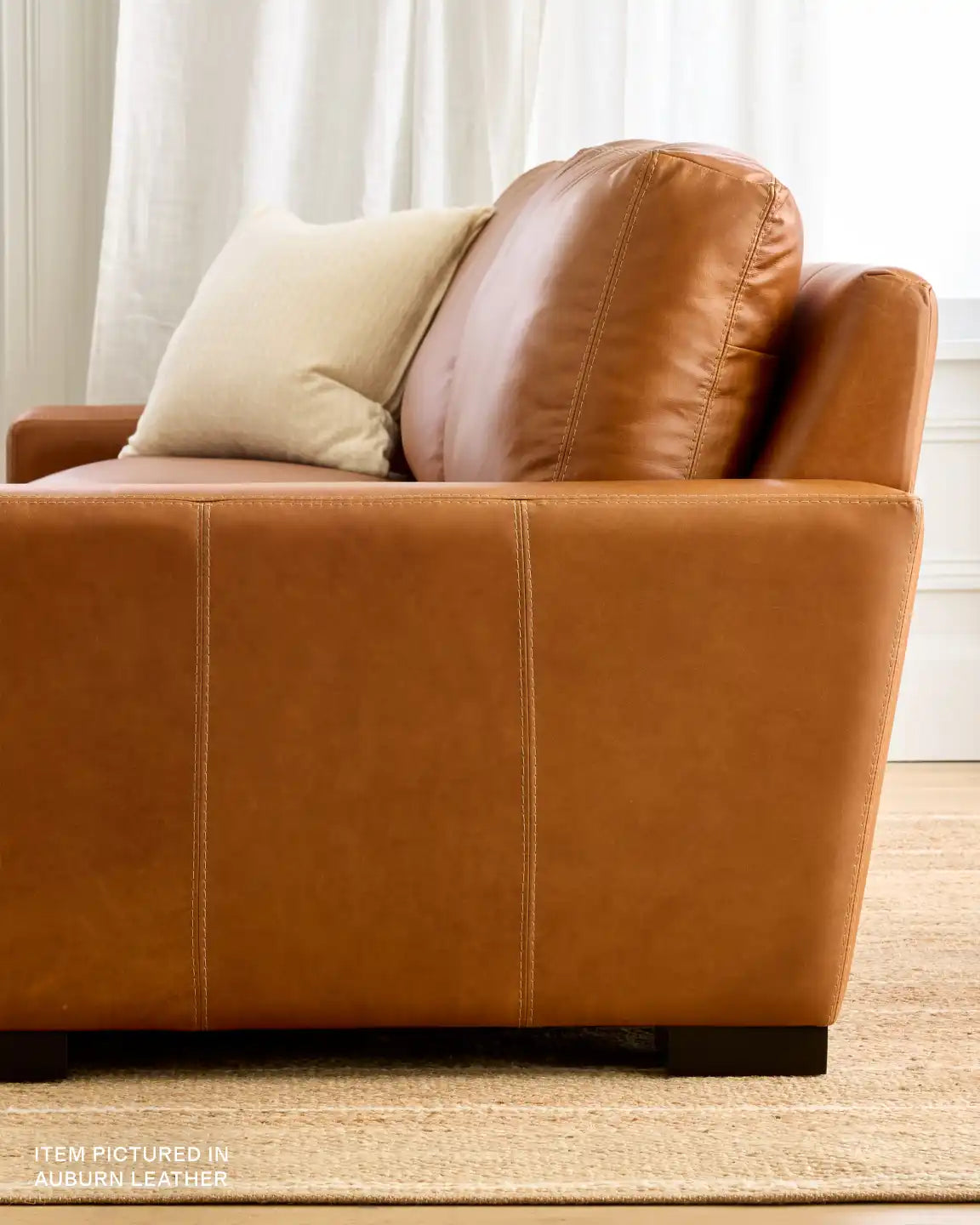 Stillman Chaise Sectional in Leather