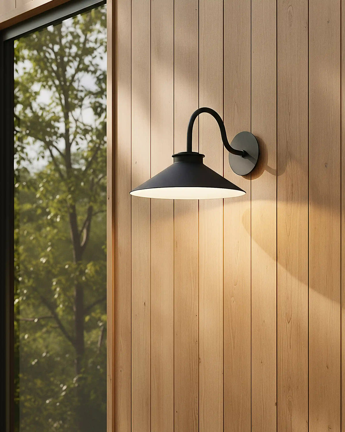 Contemporary Steel Indoor/Outdoor Barn Sconce