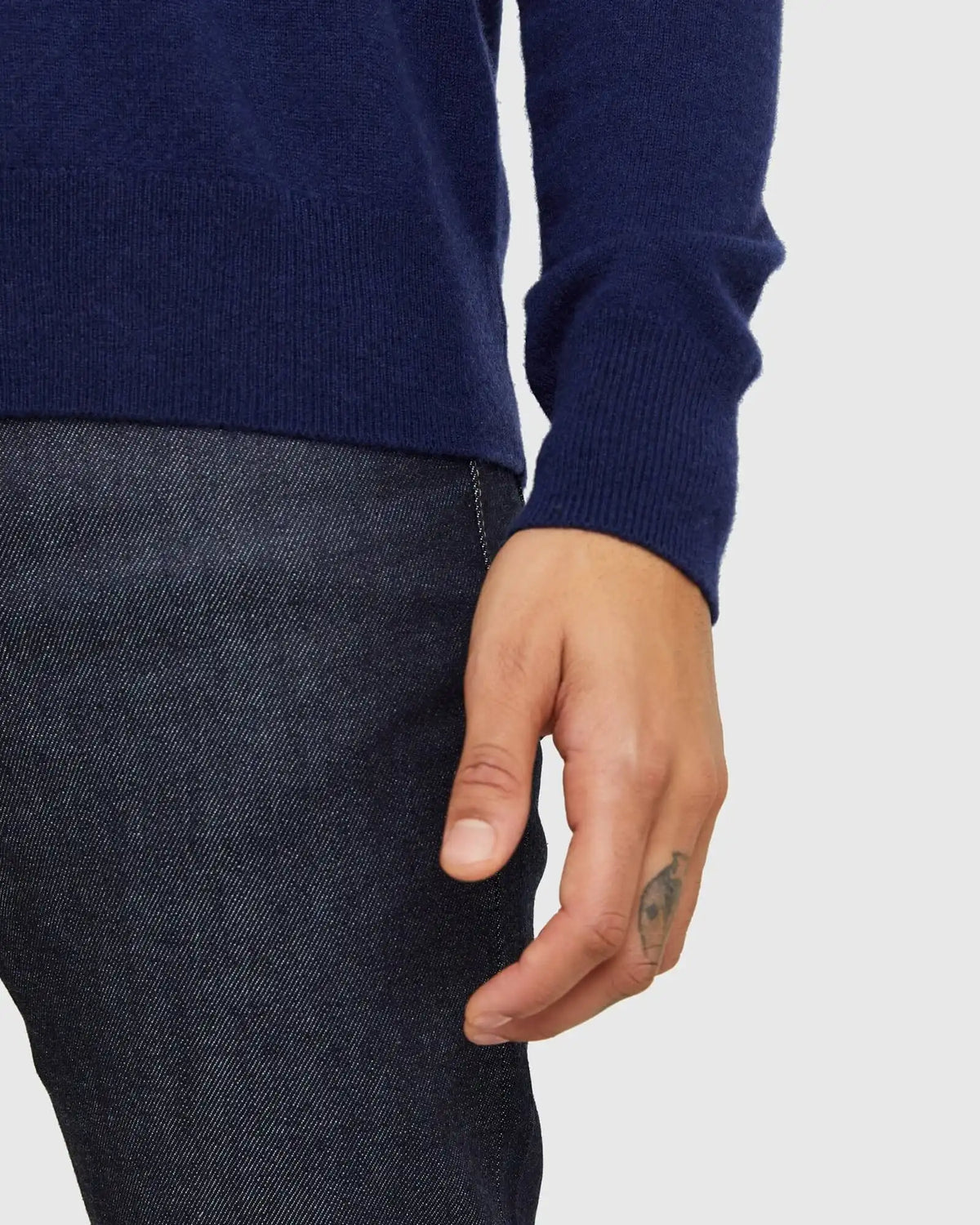 Mongolian Cashmere V-Neck Sweater