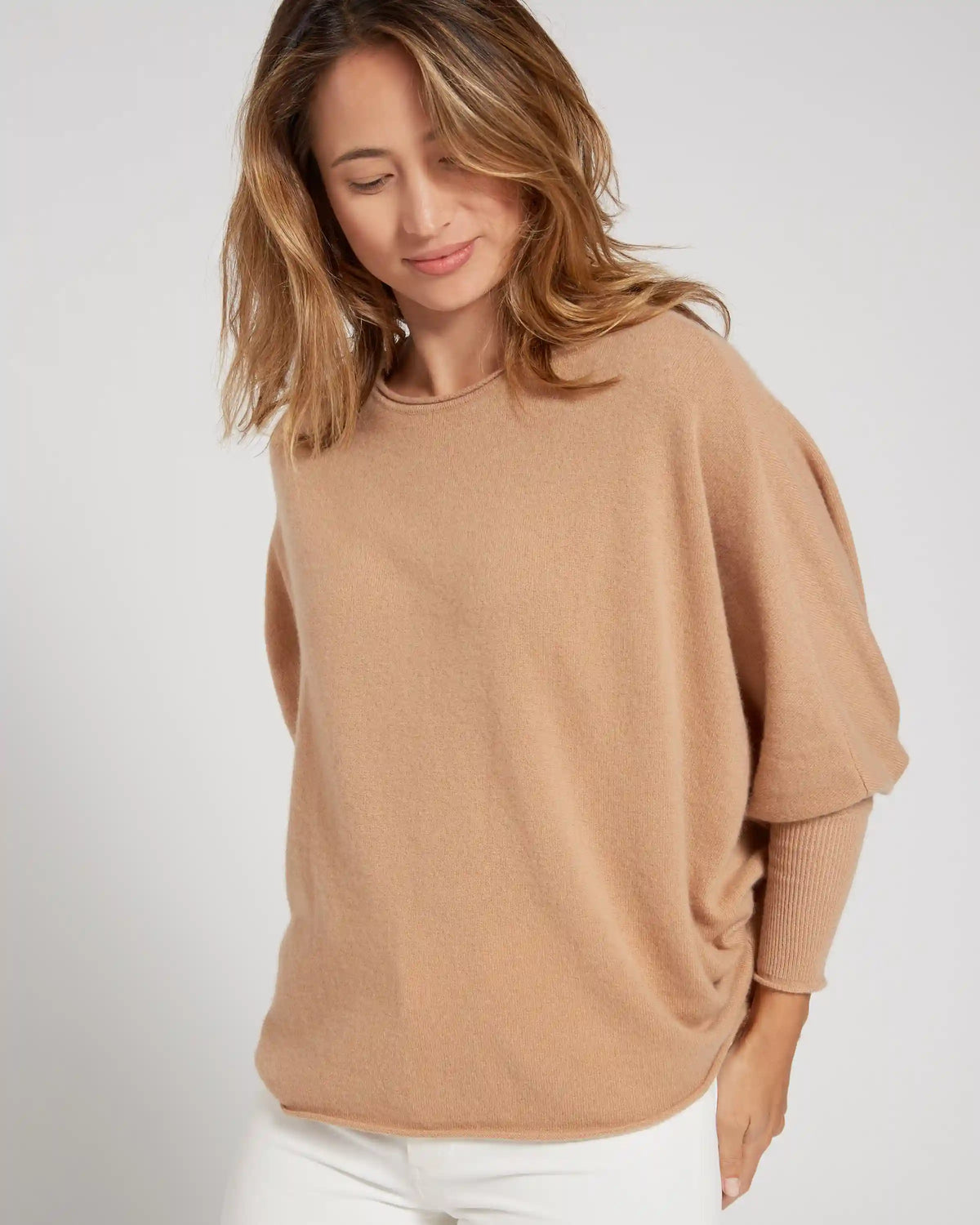 Mongolian Cashmere Batwing Sweater