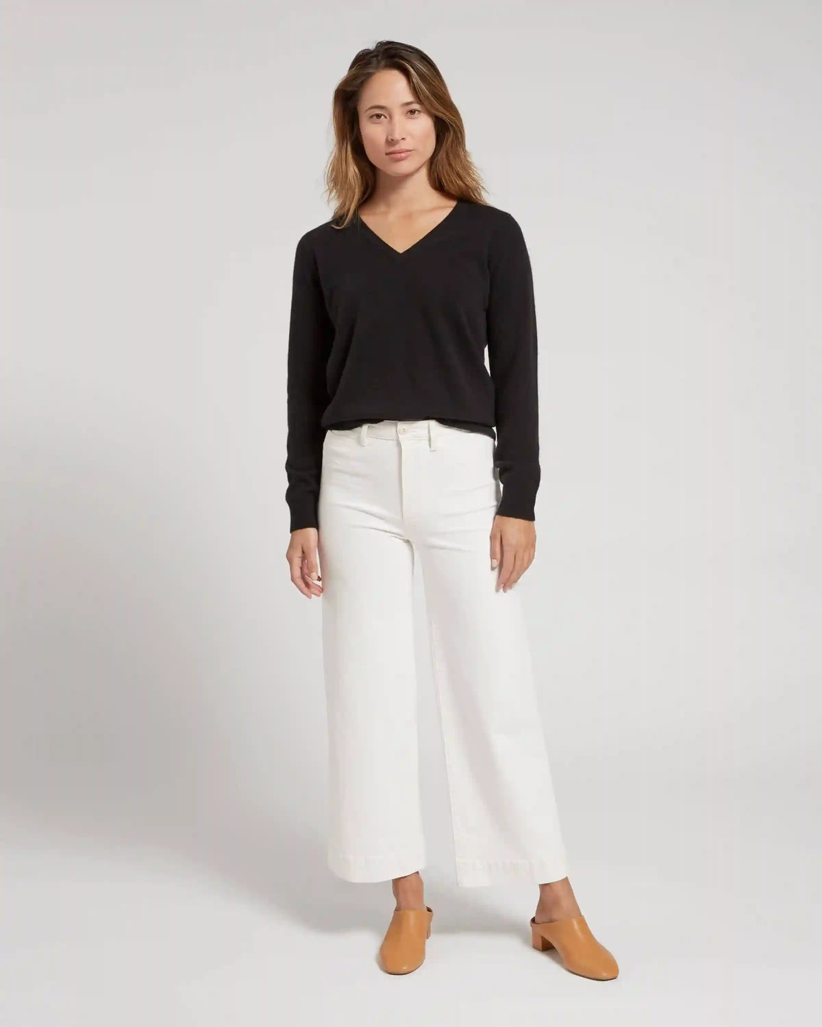 Mongolian Spring Cashmere V-Neck Sweater