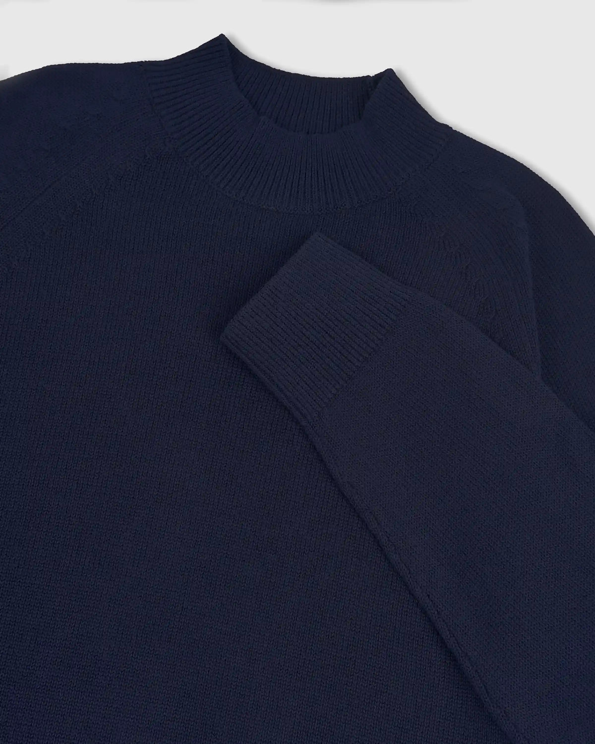 100% Organic Cotton Mock Neck Sweater