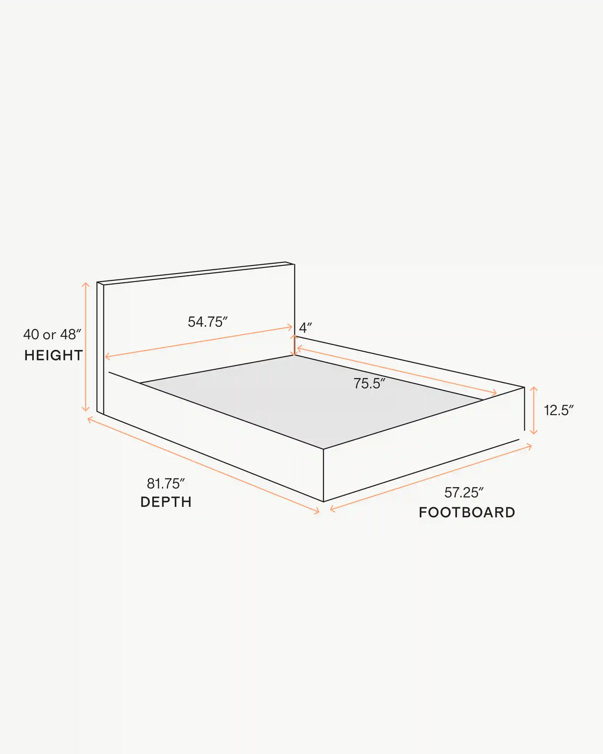 Plush Boucle Square Bed