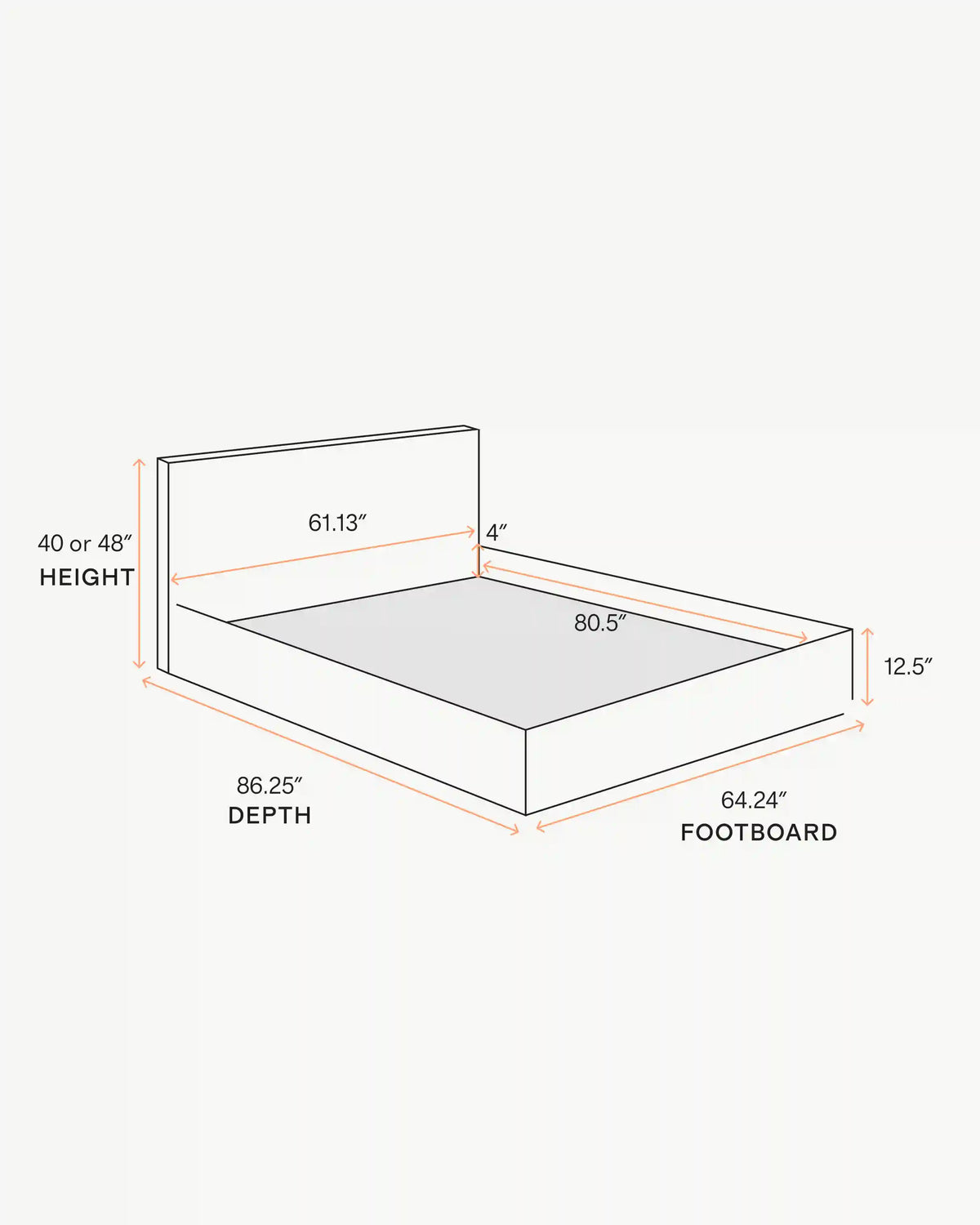 Plush Boucle Square Bed