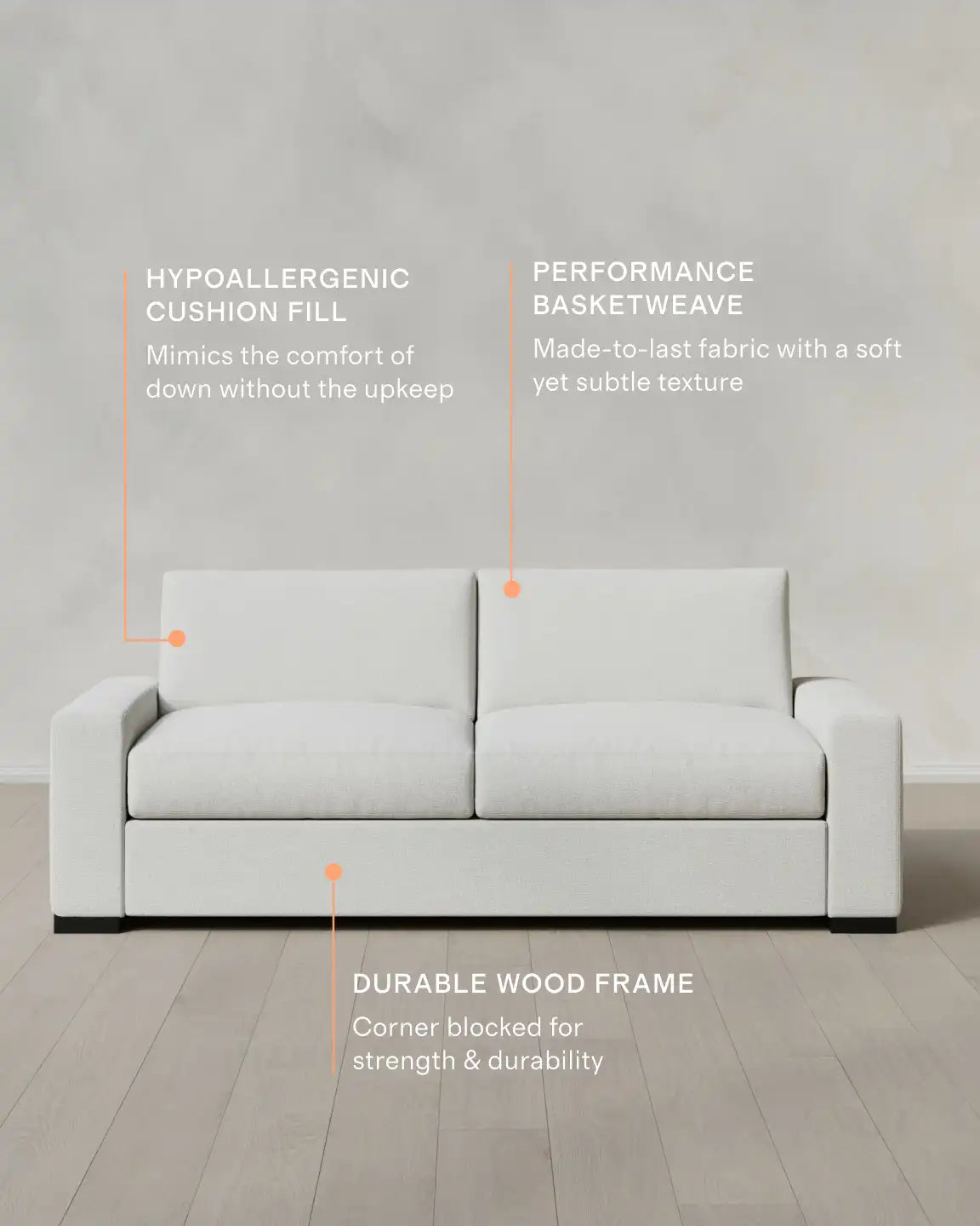 Stillman Sofa in Performance Basketweave