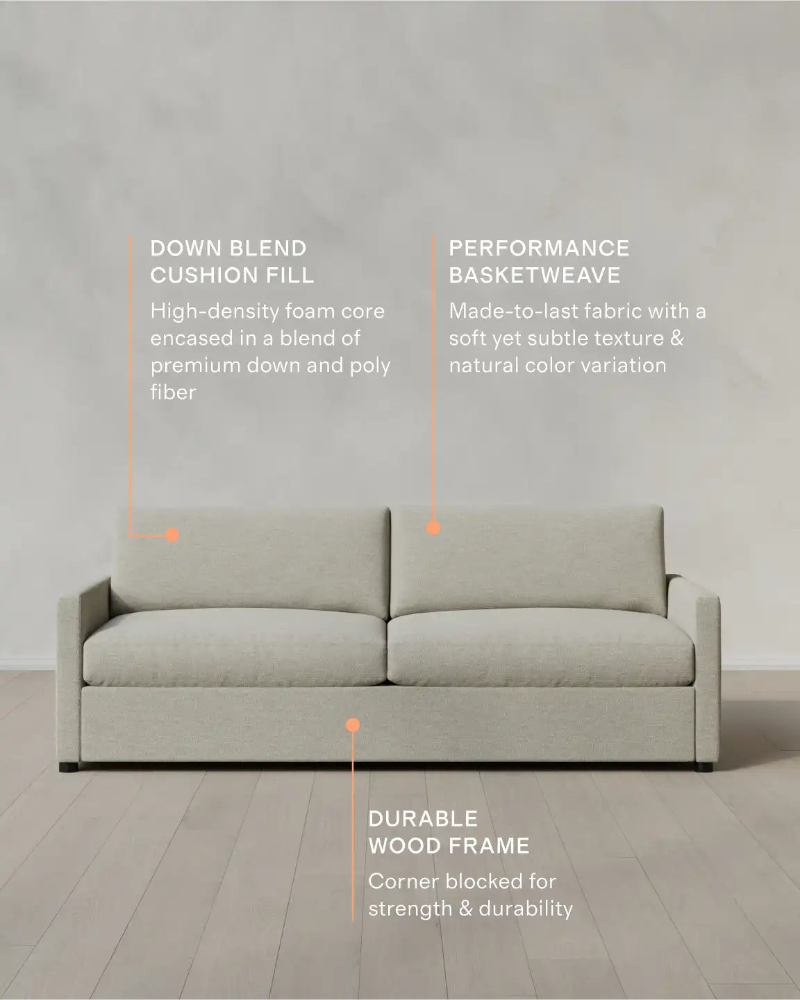 Stillman Sofa in Performance Basketweave