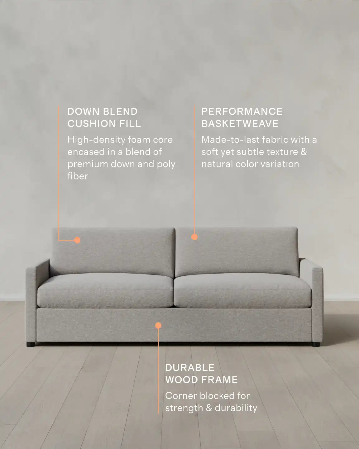 Stillman Sofa in Performance Basketweave