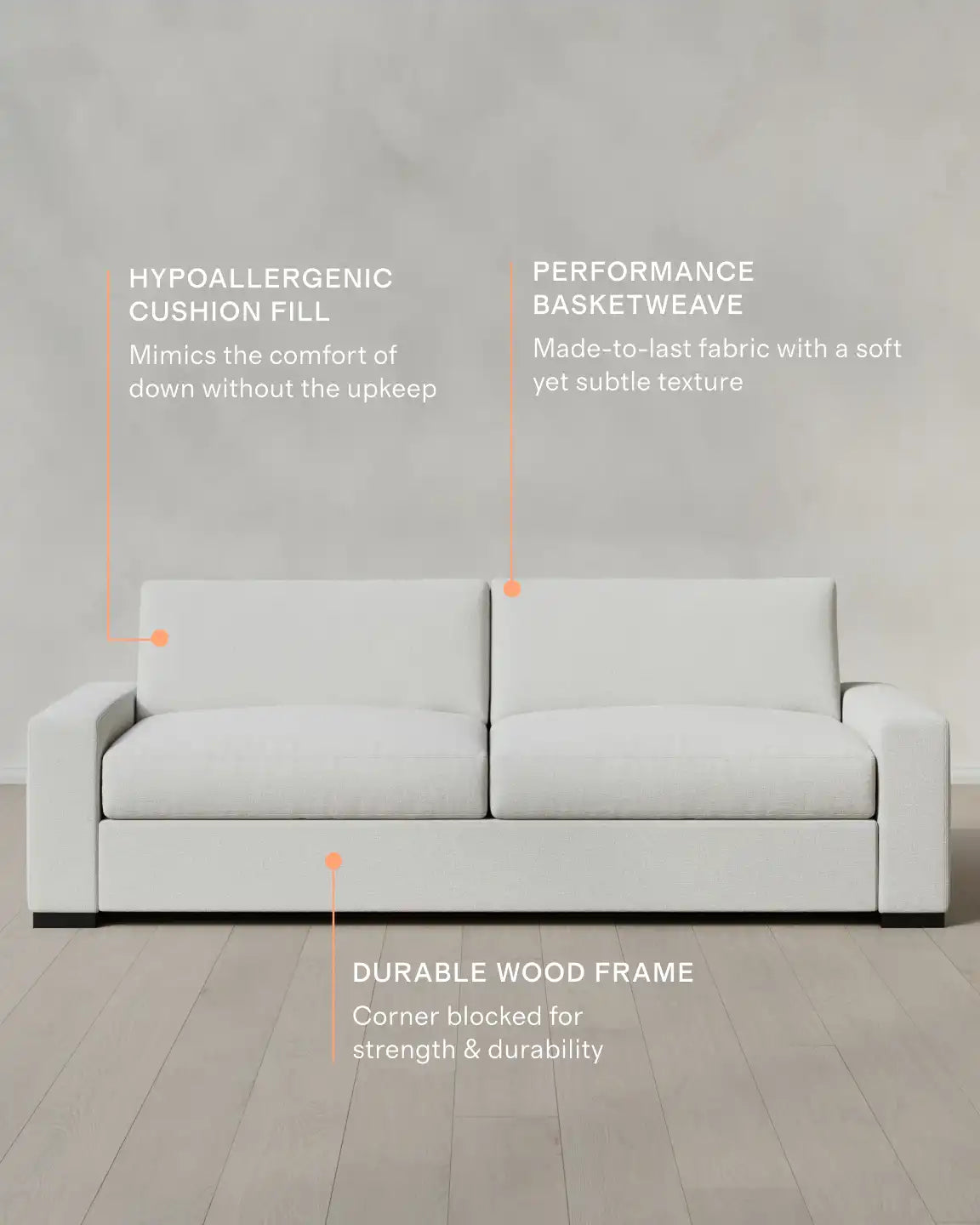 Stillman Sofa in Performance Basketweave