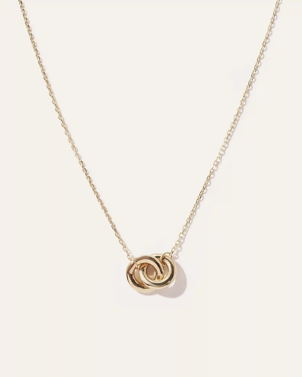 14K Gold Interlock Necklace